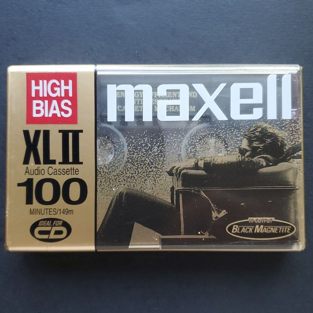 New Sealed Maxell XLII 100 Minute High Bias Audio Cassette Tape Made in Japan